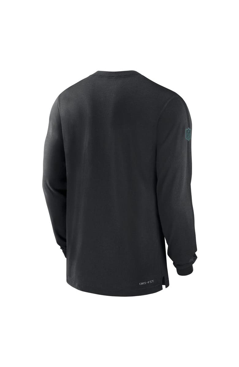 Nike Men's Nike Black Philadelphia Eagles Sideline Player Performance Long Sleeve T-Shirt, Alternate, color, Black
