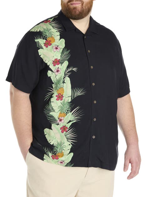 Big & Tall Pineapple Stripe Sport Shirt