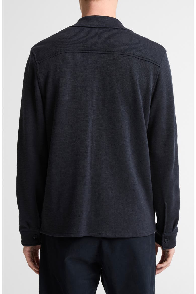Double Slub Shirt Jacket, Alternate, color, COASTAL