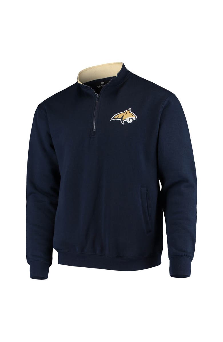 COLOSSEUM Men's Colosseum Navy Montana State Bobcats Tortugas Logo Quarter-Zip Jacket, Alternate, color, Navy