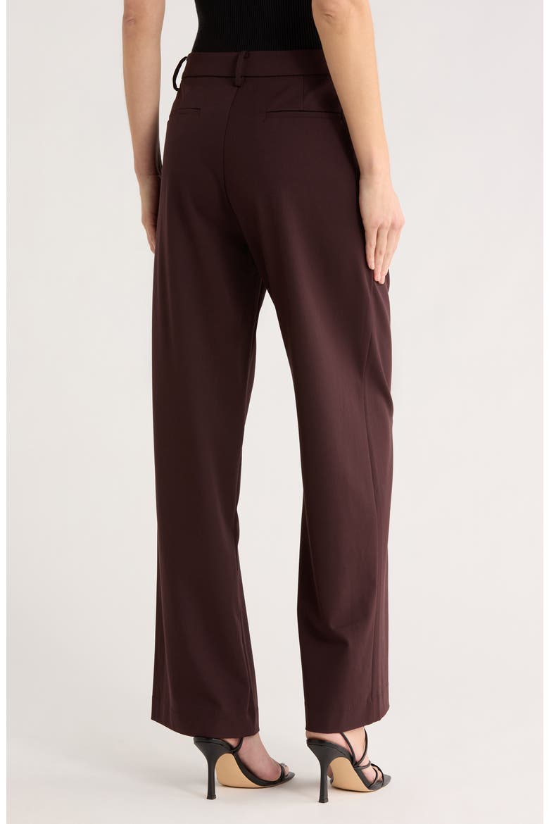 Pleated Wide Leg Trousers, Alternate, color, PLUM