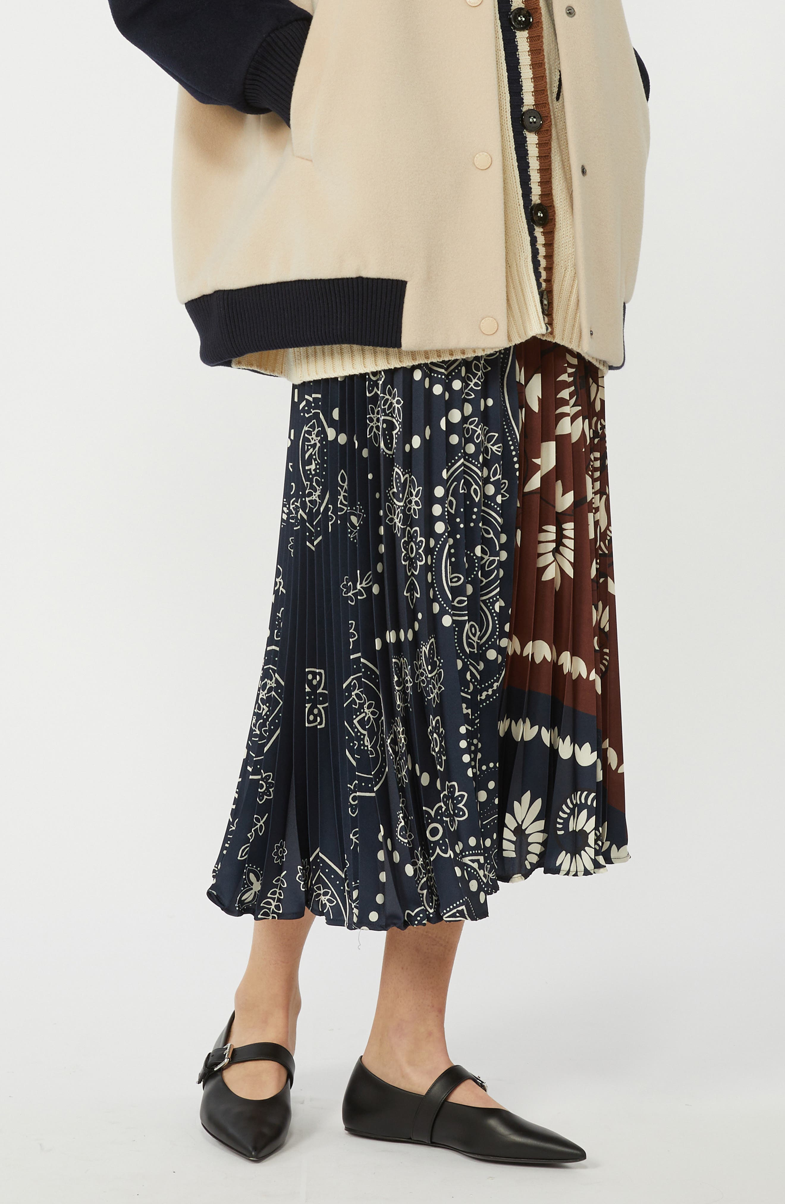 Milord Mix Print Midi Skirt (Women) | Nordstrom