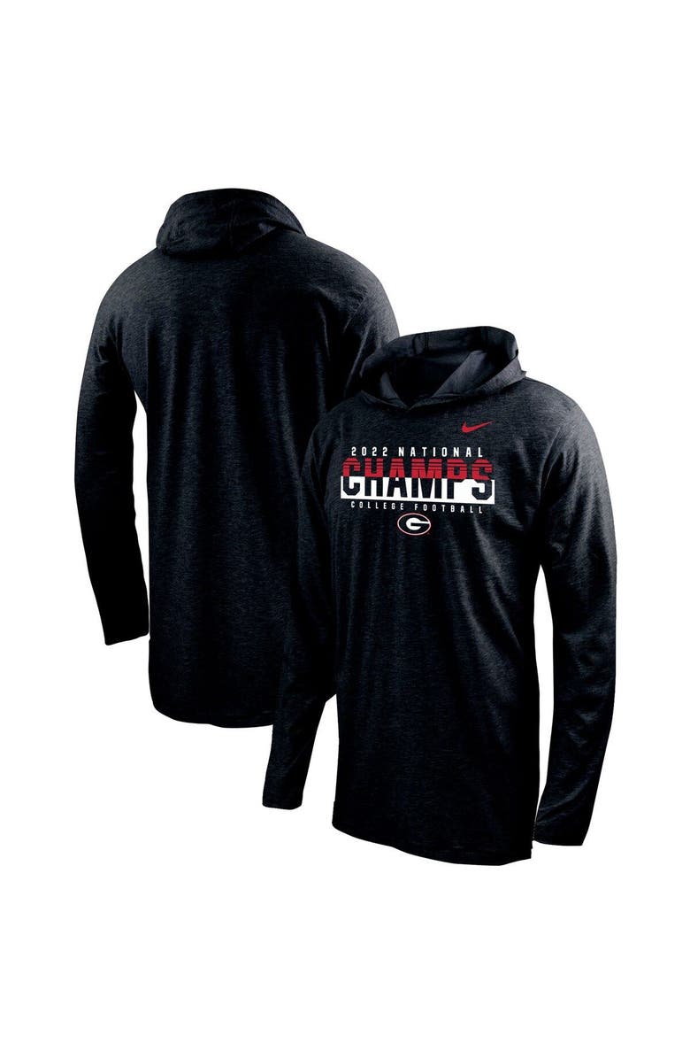 Nike Men's Nike Black Georgia Bulldogs College Football Playoff 2022 National Champions Long Sleeve Hoodie T-Shirt, Main, color, 