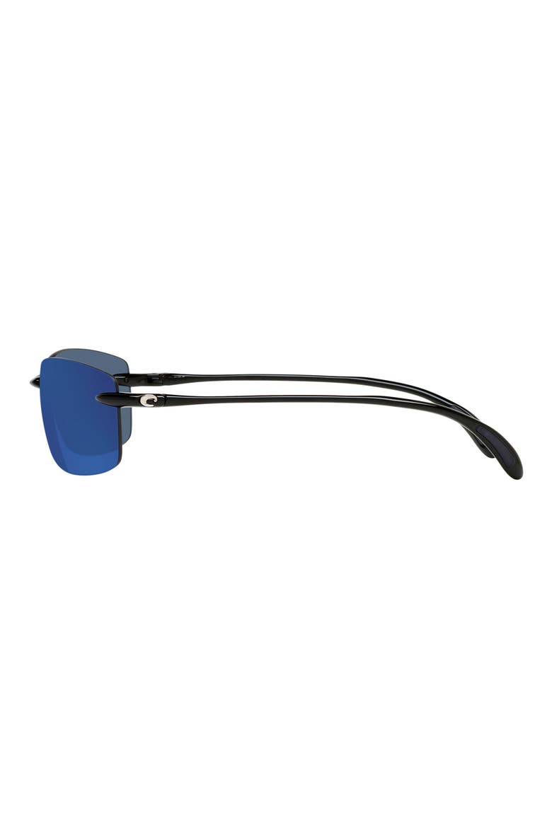 60mm Polarized Sunglasses, Alternate, color, BLACK
