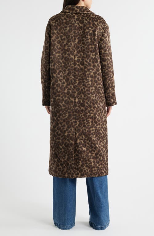 Madewell Single Breasted Leopard Print Trench Coat In Animal Print