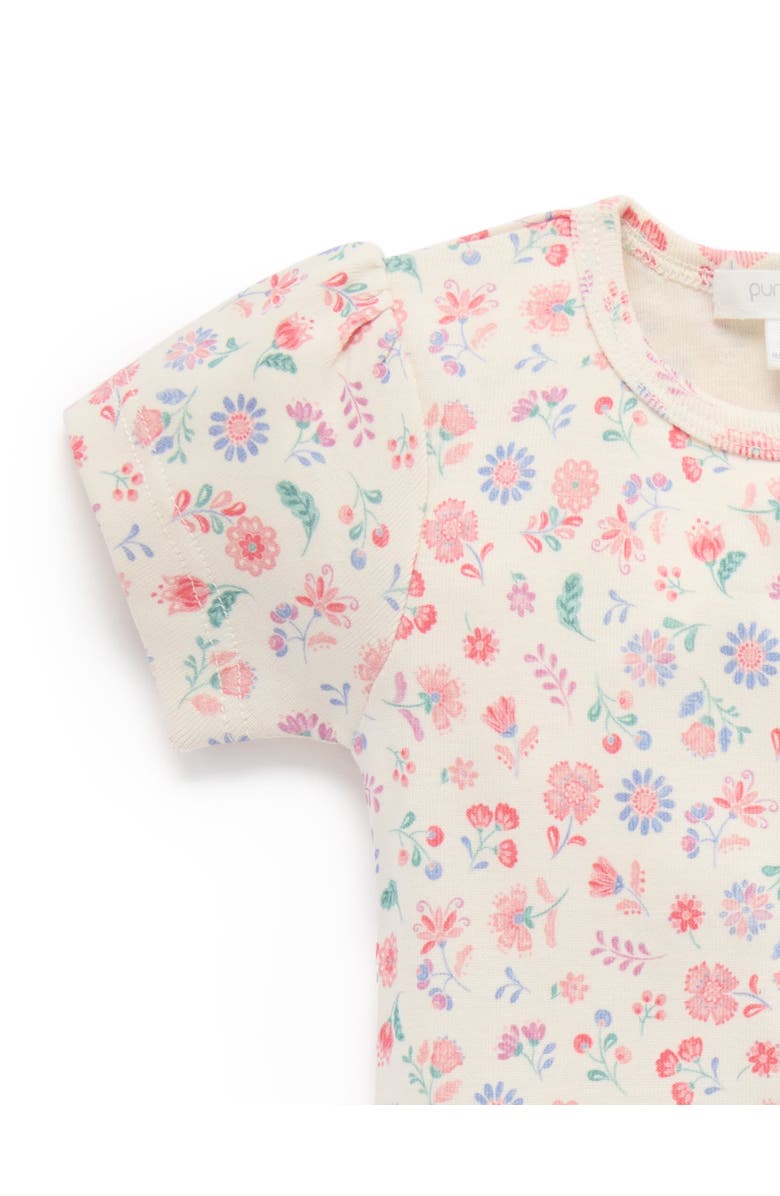 Purebaby Embroidered Overall Set, Alternate, color, Aloe