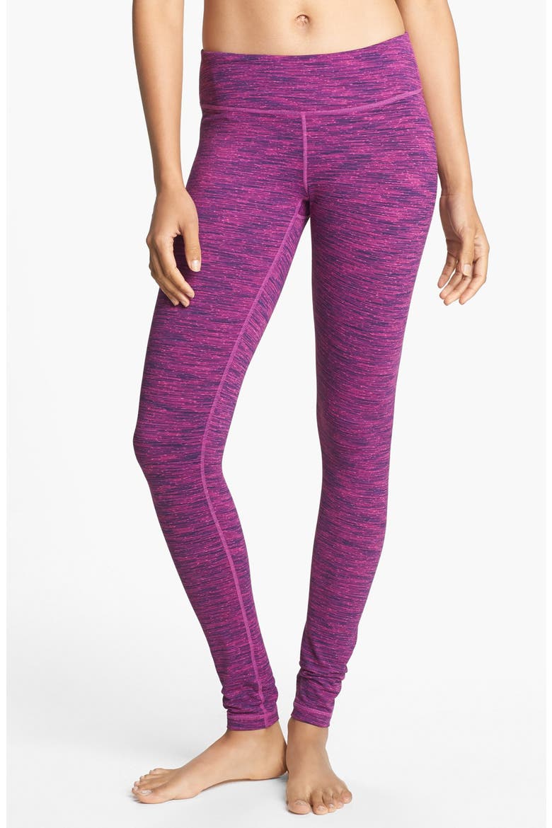 'Live In - Space Dye Pop' Leggings, Main, color, PURPLE GRAPE