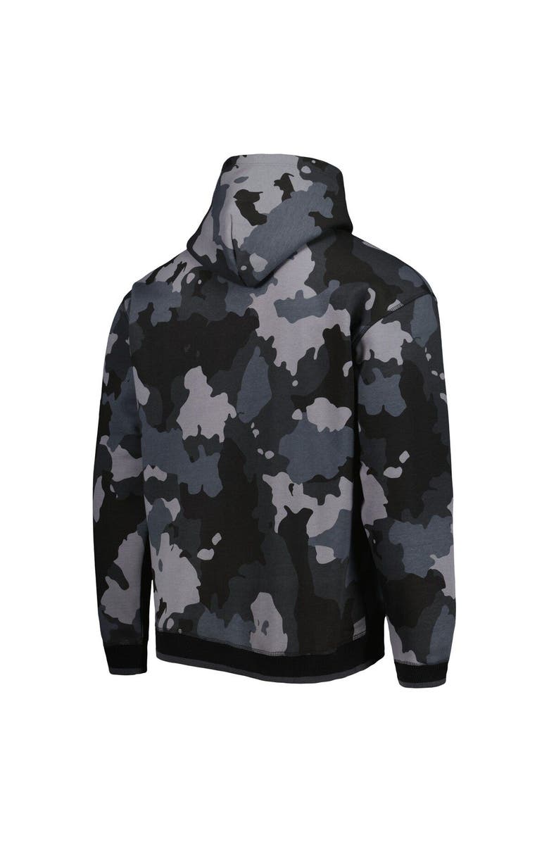 THE WILD COLLECTIVE Men's The Wild Collective Black Los Angeles Chargers Camo Pullover Hoodie, Alternate, color, Black
