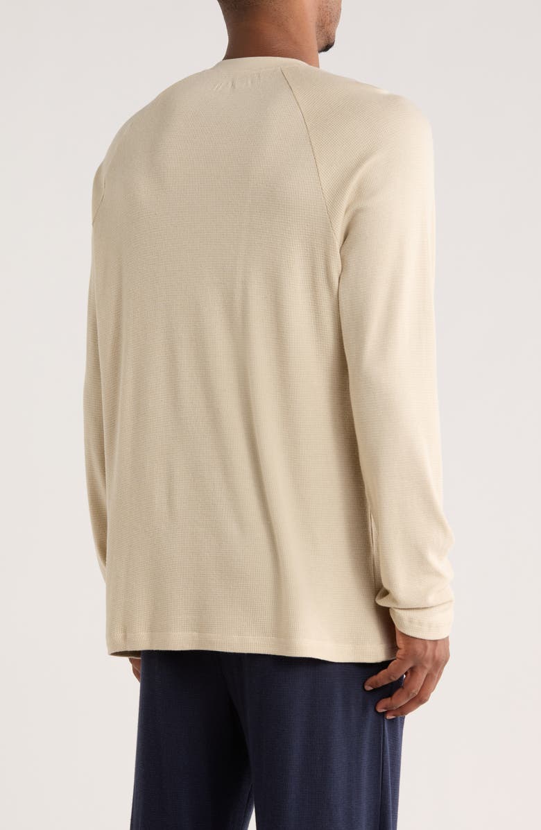 NORDSTROM RACK Waffle Long Sleeve Lounge T-Shirt, Alternate, color, Beige Overcast