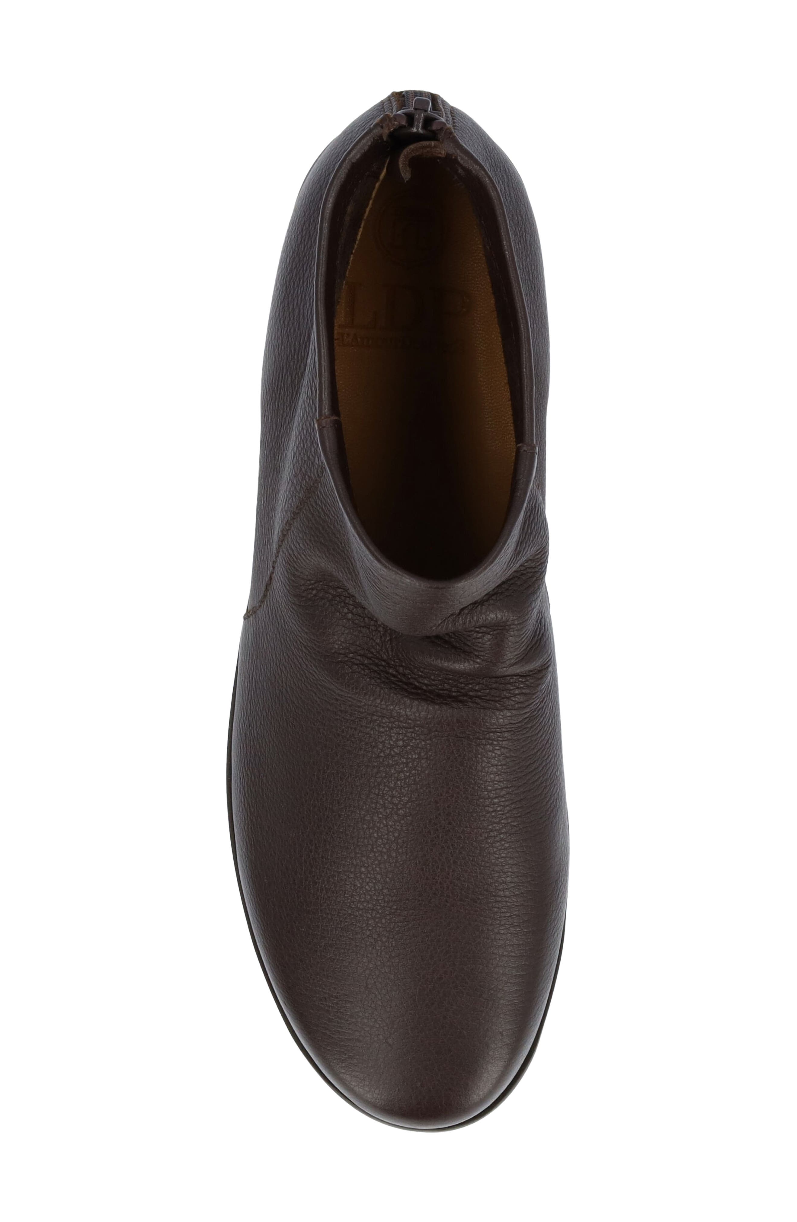 Hadirat Leather Bootie, Alternate, color, CHOCOLATE