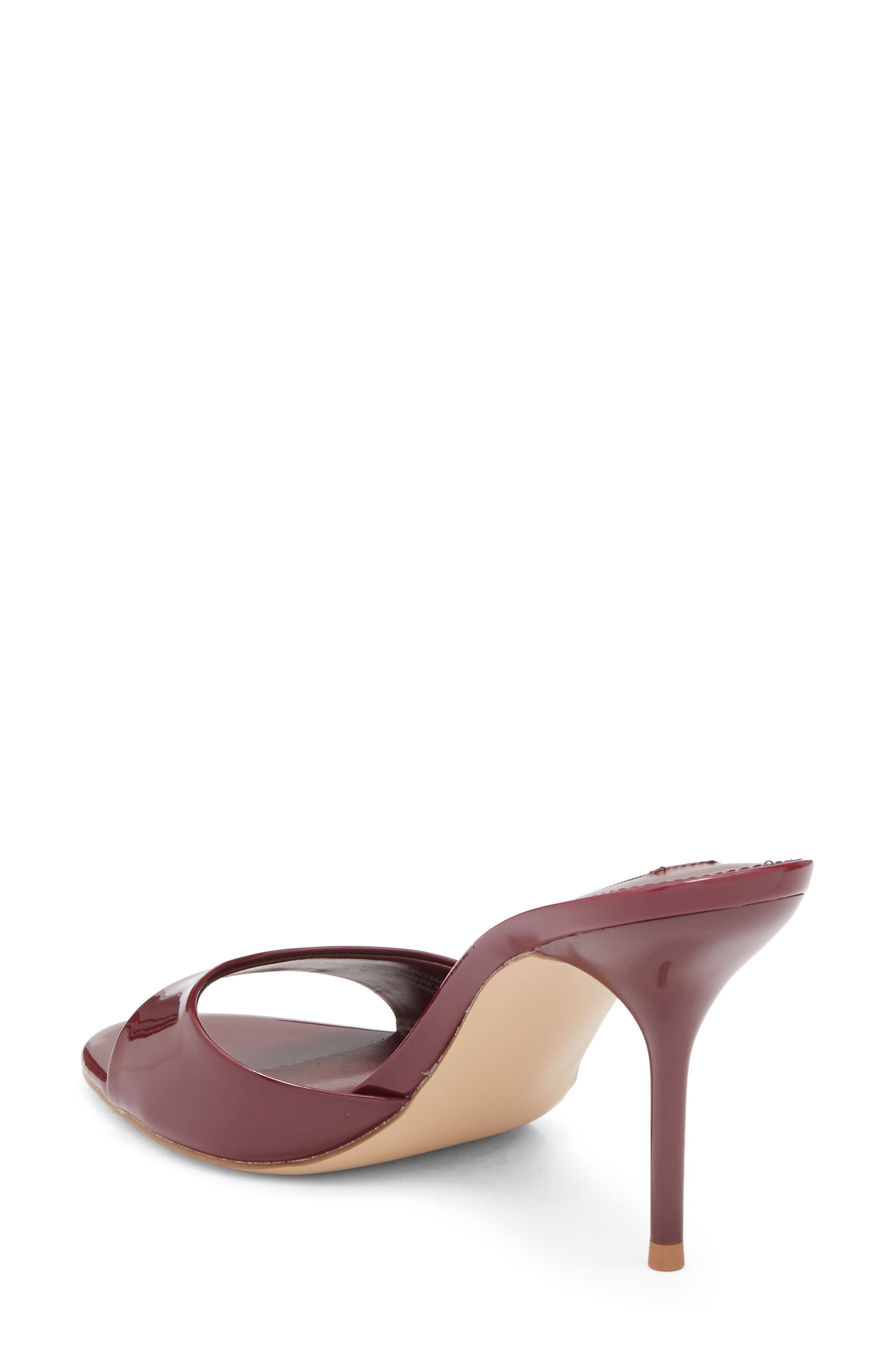 Porcha Stiletto Mule Sandal, Alternate, color, BURGUNDY