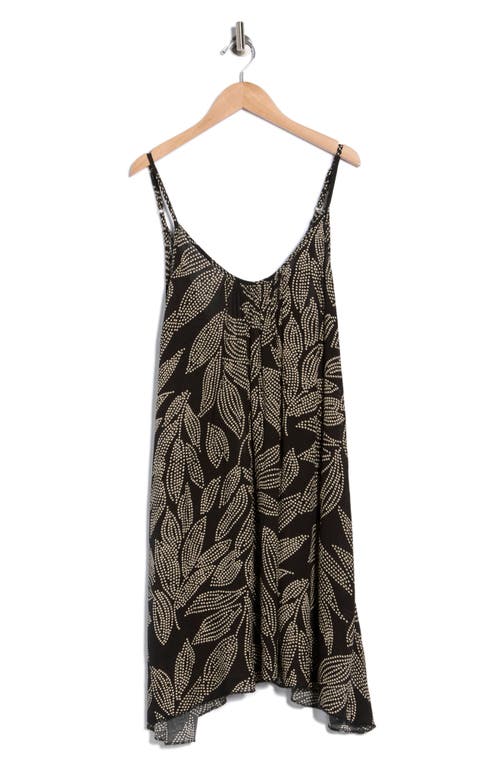 Elan Printed Cover-up Dress In Black