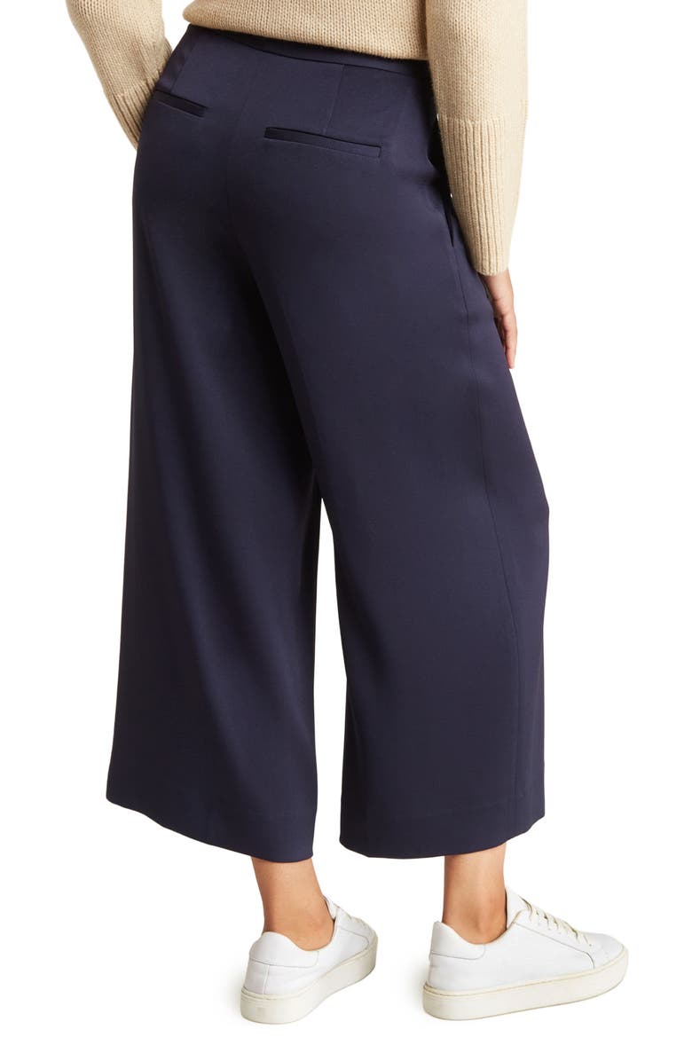 Vince Wide Leg Satin Crop Pants, Alternate, color, 