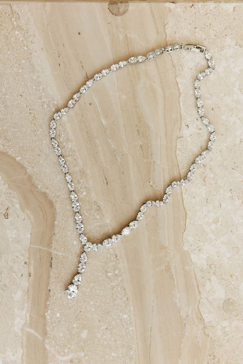 Untamed Petals Gravity Crystal Necklace In Metallic