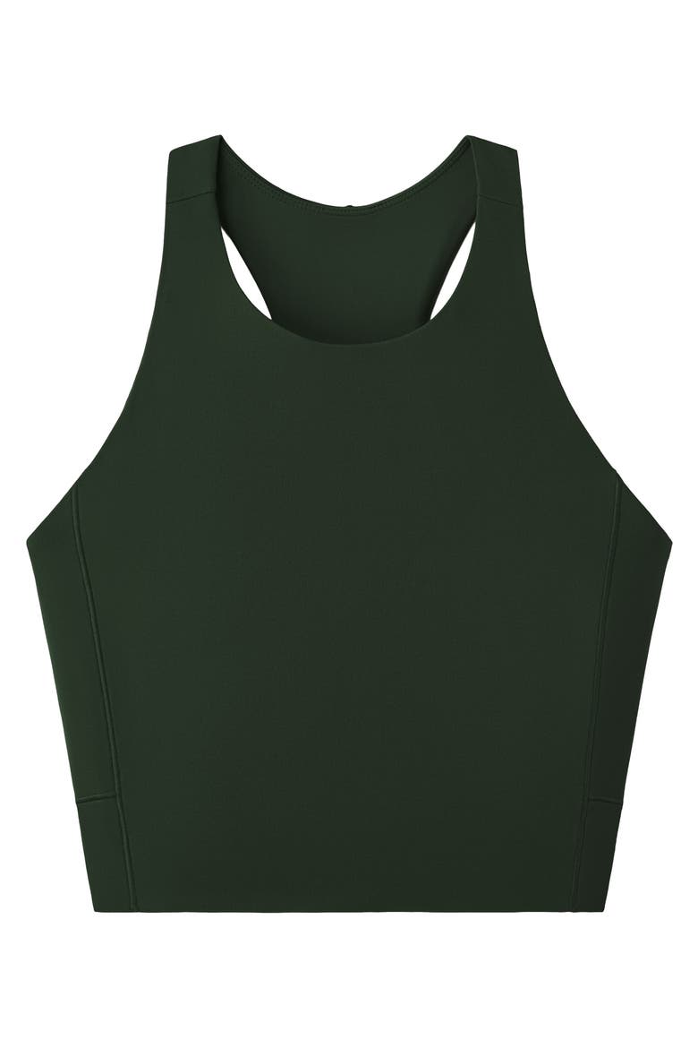 Revive Longline Bra, Alternate, color, DUFFEL BAG GREEN