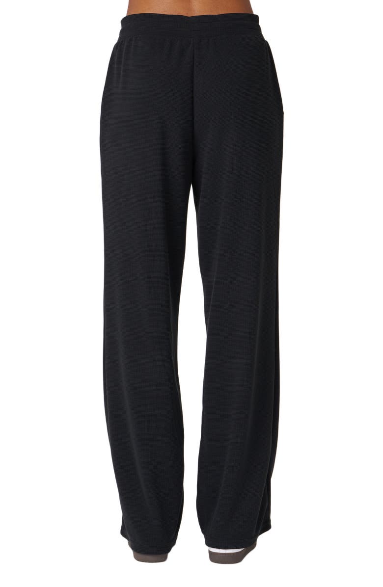 Rebody Active Retreat Waffle Wide Leg Pant 30", Alternate, color, Black