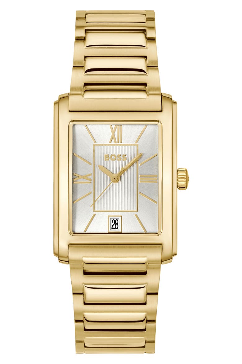 Principle Dress Bracelet Watch, 28mm x 39mm, Main, color, SILVER/ GOLD