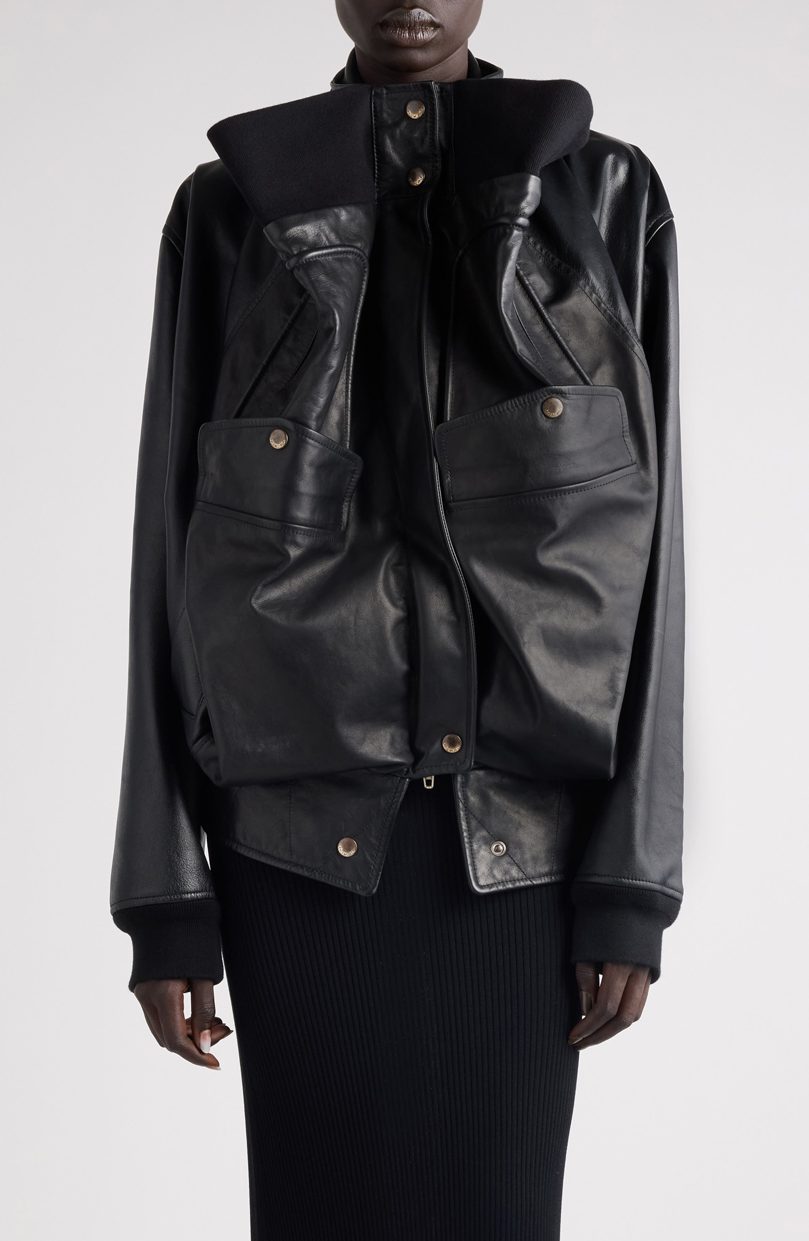 Balenciaga Brushed Wool Peacoat | Nordstrom