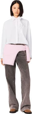maje Crochet collar shirt