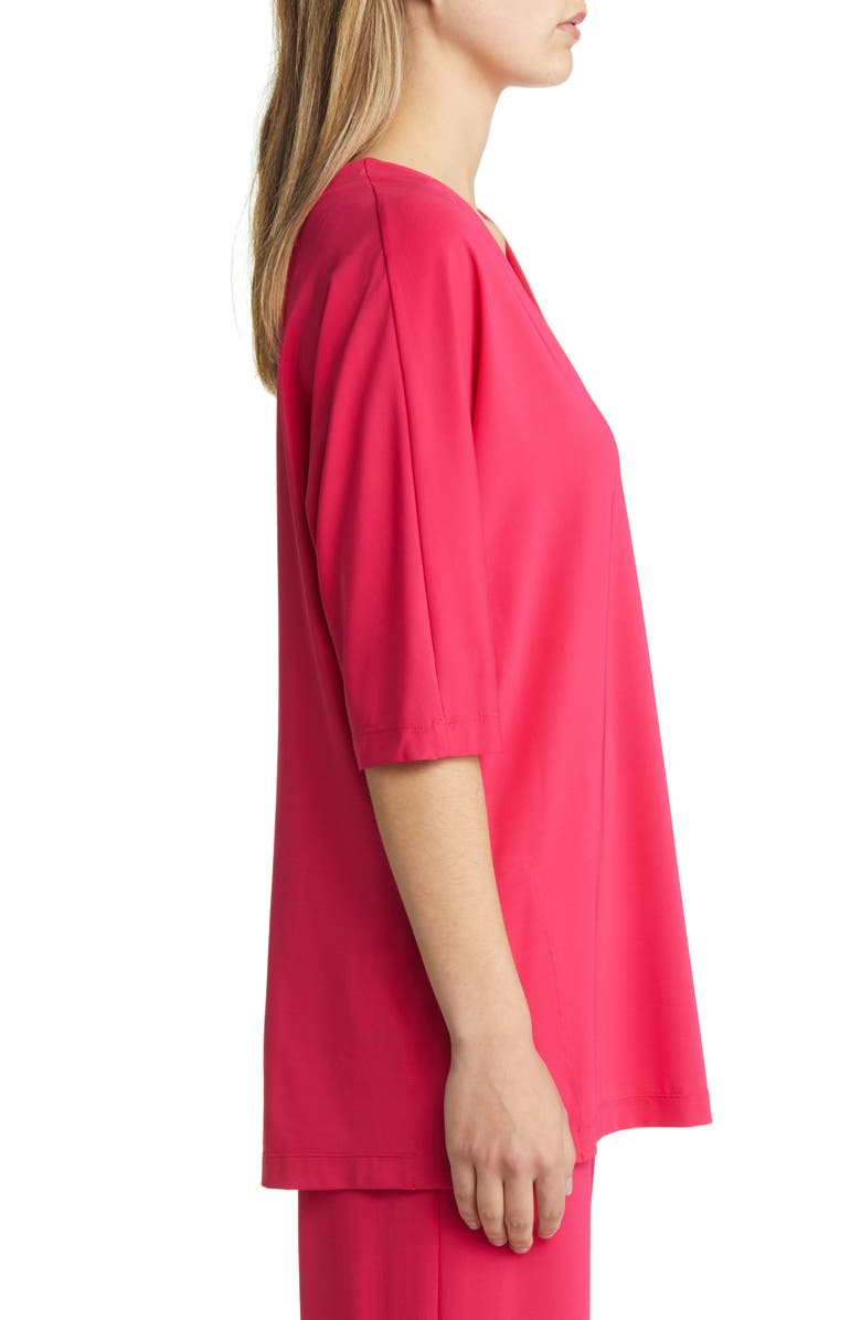 Max Mara Fuchsia Jersey Tunic Top, Alternate, color,