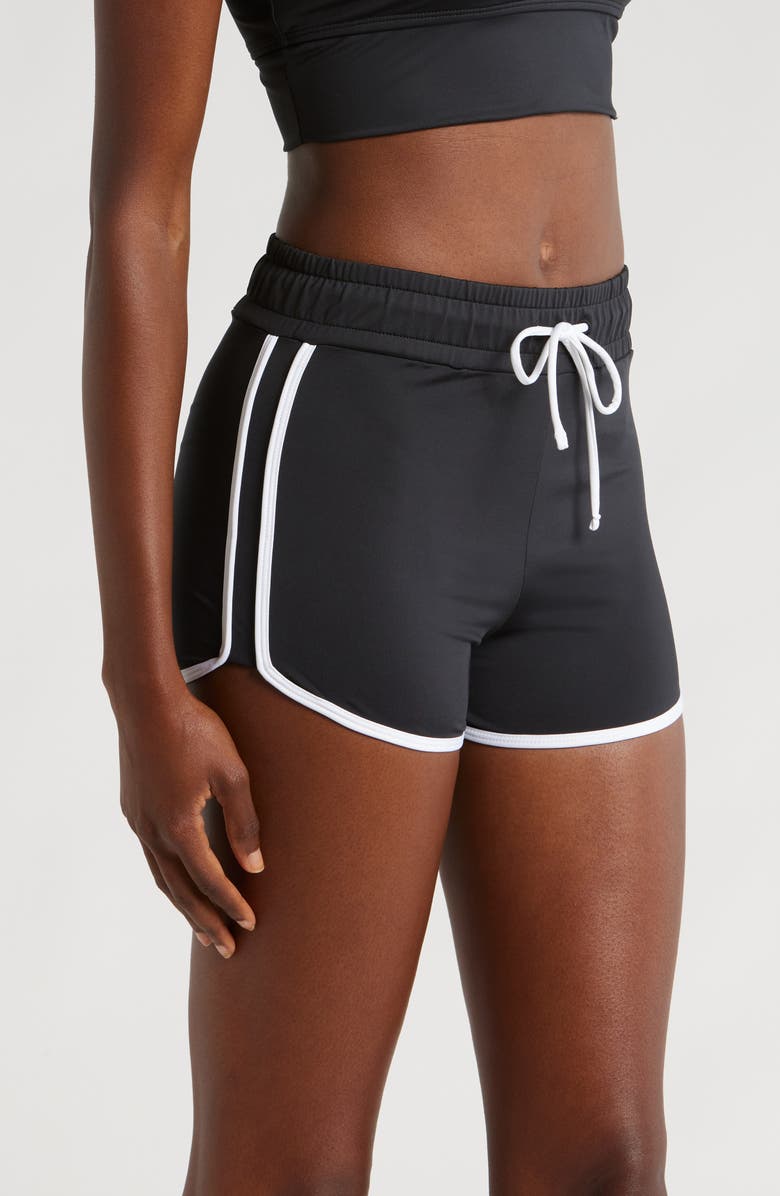 TomboyX High Waist Swim Shorts, Alternate, color, 