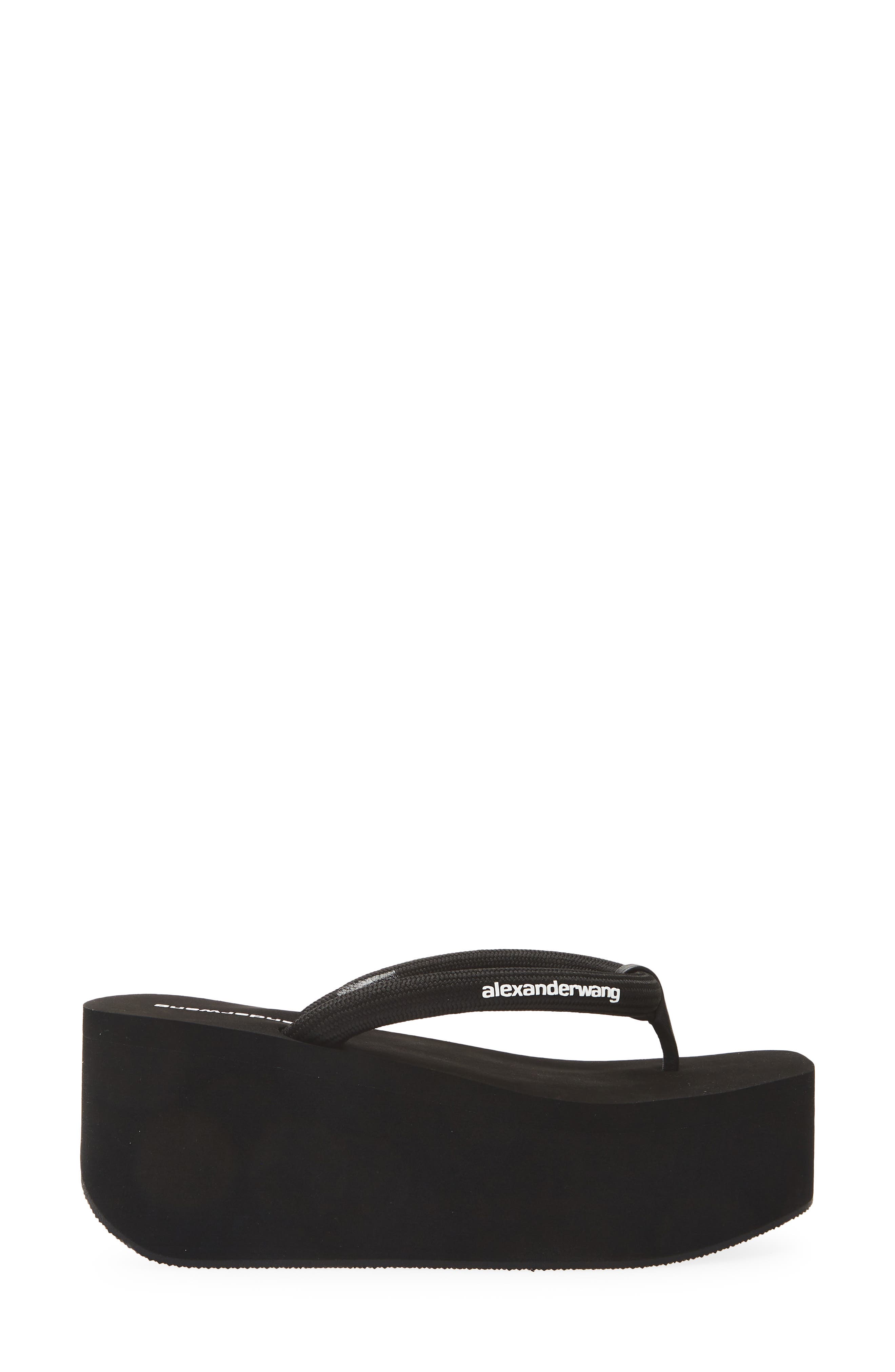 Jenna Platform Flip Flop, Alternate, color, BLACK
