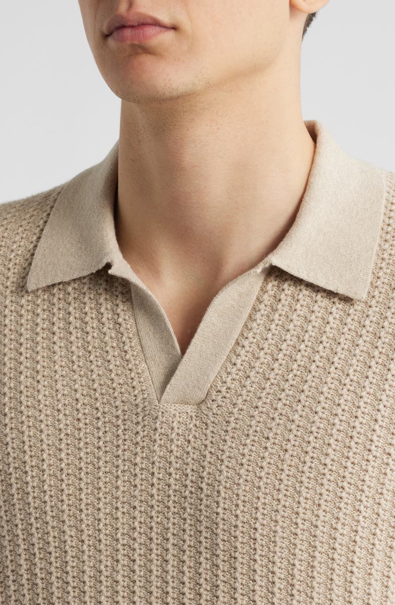 Vince Johnny Collar Sweater, Alternate, color, Morning Haze