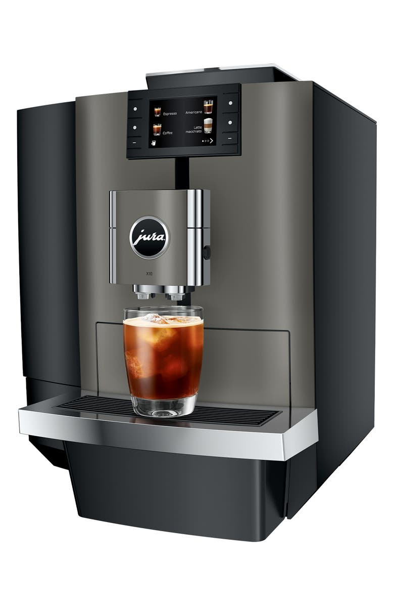 JURA X10 Dark Inox Coffee Machine, Alternate, color, Grey