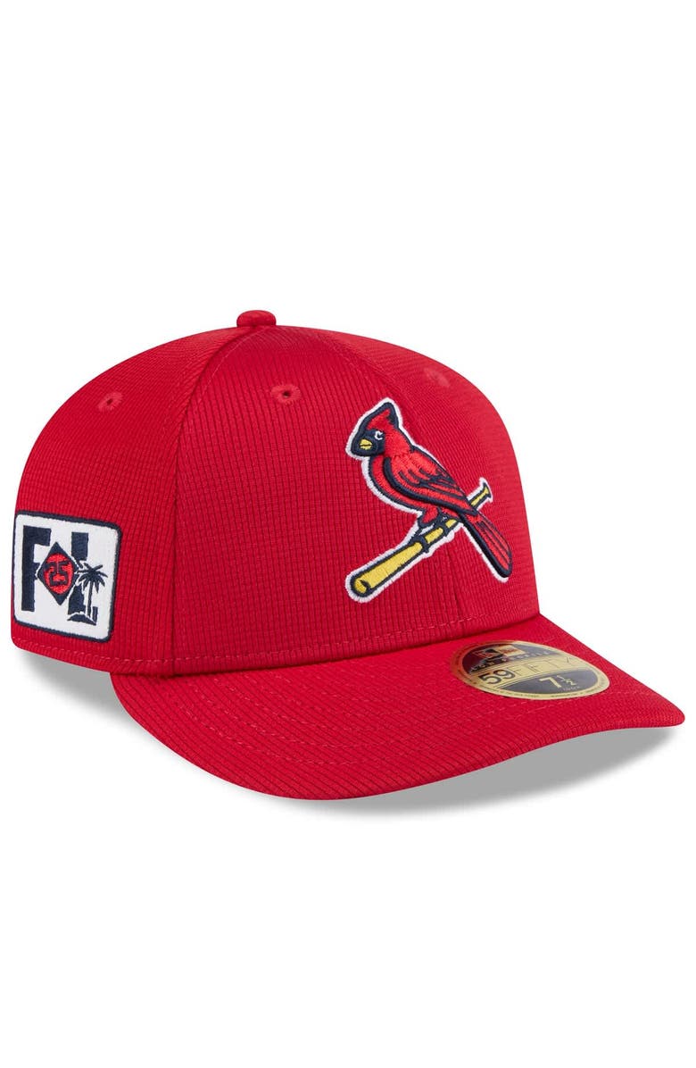 New Era Men's New Era Red St. Louis Cardinals 2025 Spring Training Low Profile 59FIFTY Fitted Hat, Main, color, Red