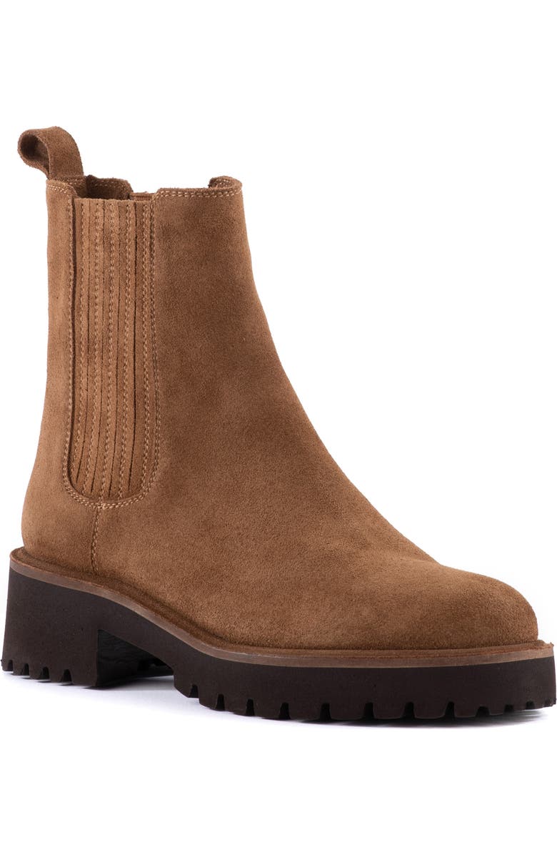 Seychelles Cashew Platform Chelsea Boot, Main, color, Cognac