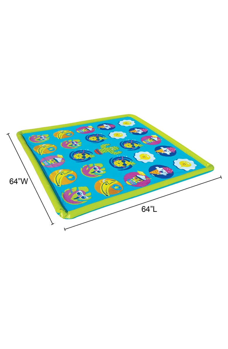 Banzai 64 Inch Playmat & Twist 'N Turn Challenge Sprinkler Game Outdoor Toy, Alternate, color, 