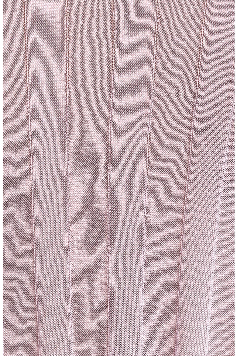 Sheer Rib Funnel Neck Sweater, Alternate, color, LAVENDER