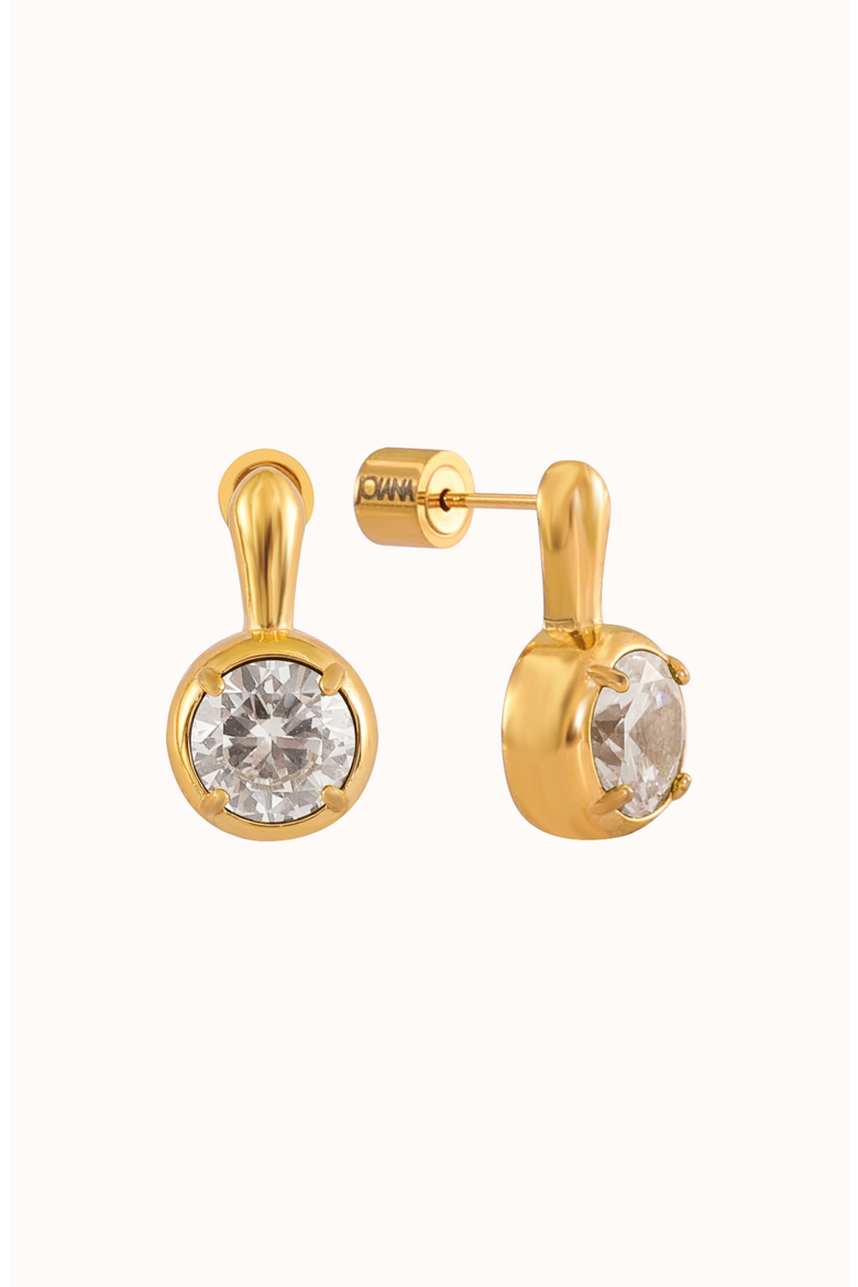 The Clement Earrings, Main, color, Crystal / Gold