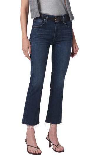 Citizen Of Humanity Isola Cropped Boot Jeans In Baltic In Baltic