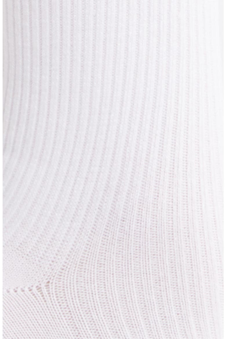 Rib Crew Socks, Alternate, color, WHITE