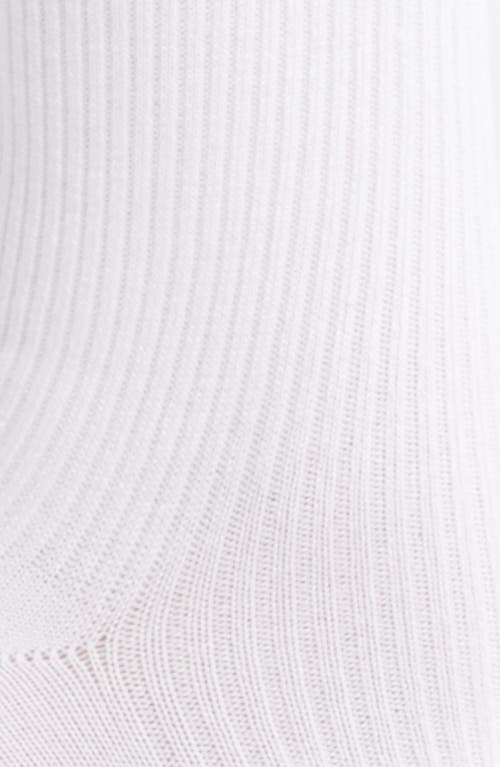 Nordstrom Rib Crew Socks In White