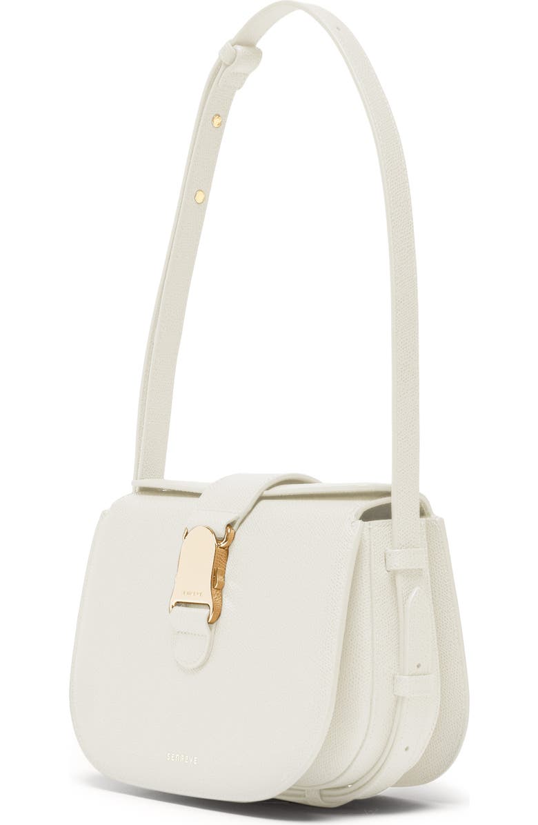 SENREVE Cadence Crossbody Pebbled Leather Handbag, Alternate, color, Cream