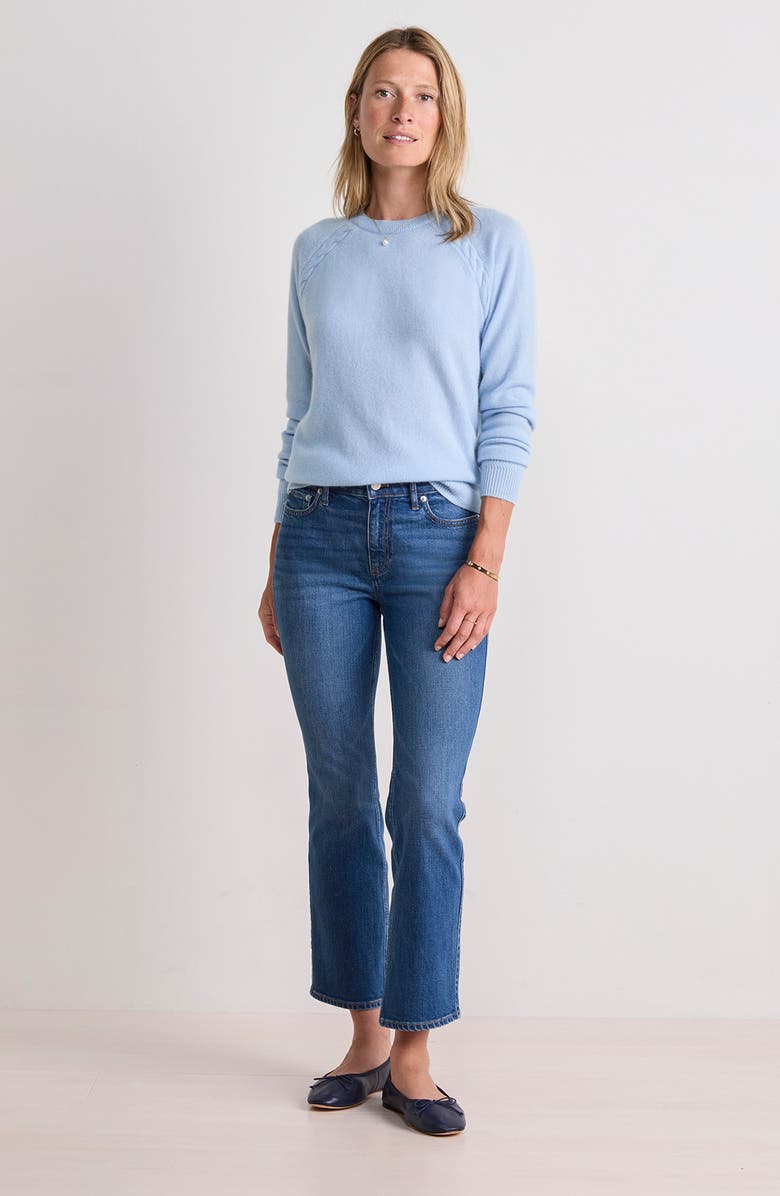 vineyard vines Kick Flare Jeans, Alternate, color, Coastal Blue