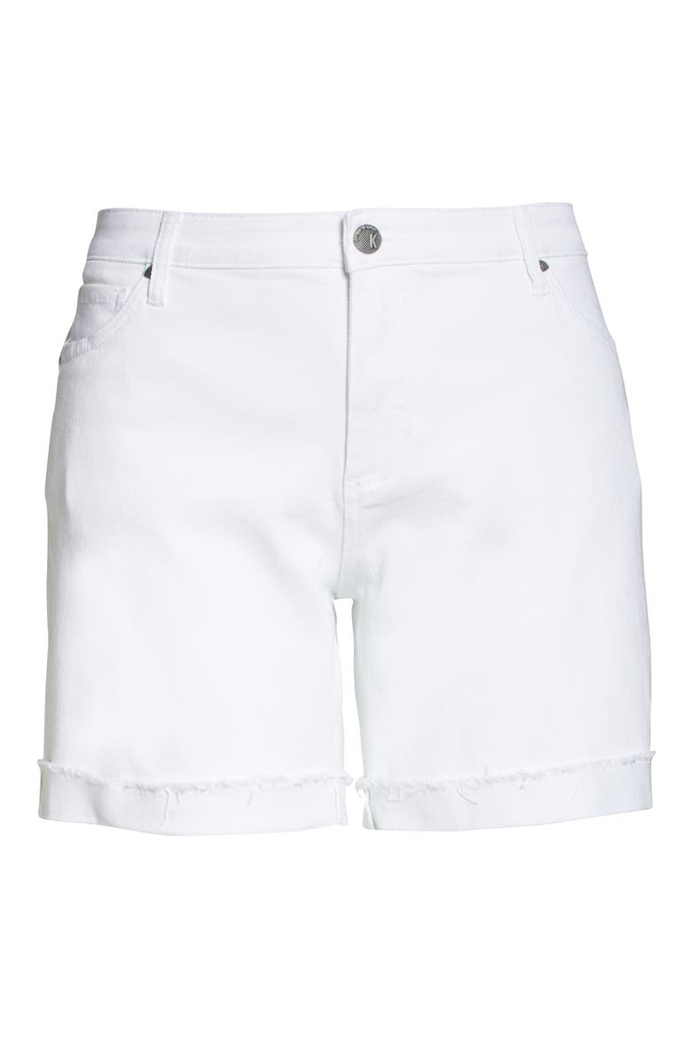 Catherine Boyfriend Denim Shorts, Alternate, color, OPTIC WHITE