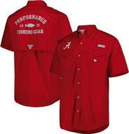 Columbia Men's Columbia Crimson Alabama Crimson Tide Bonehead Button-Up Shirt
