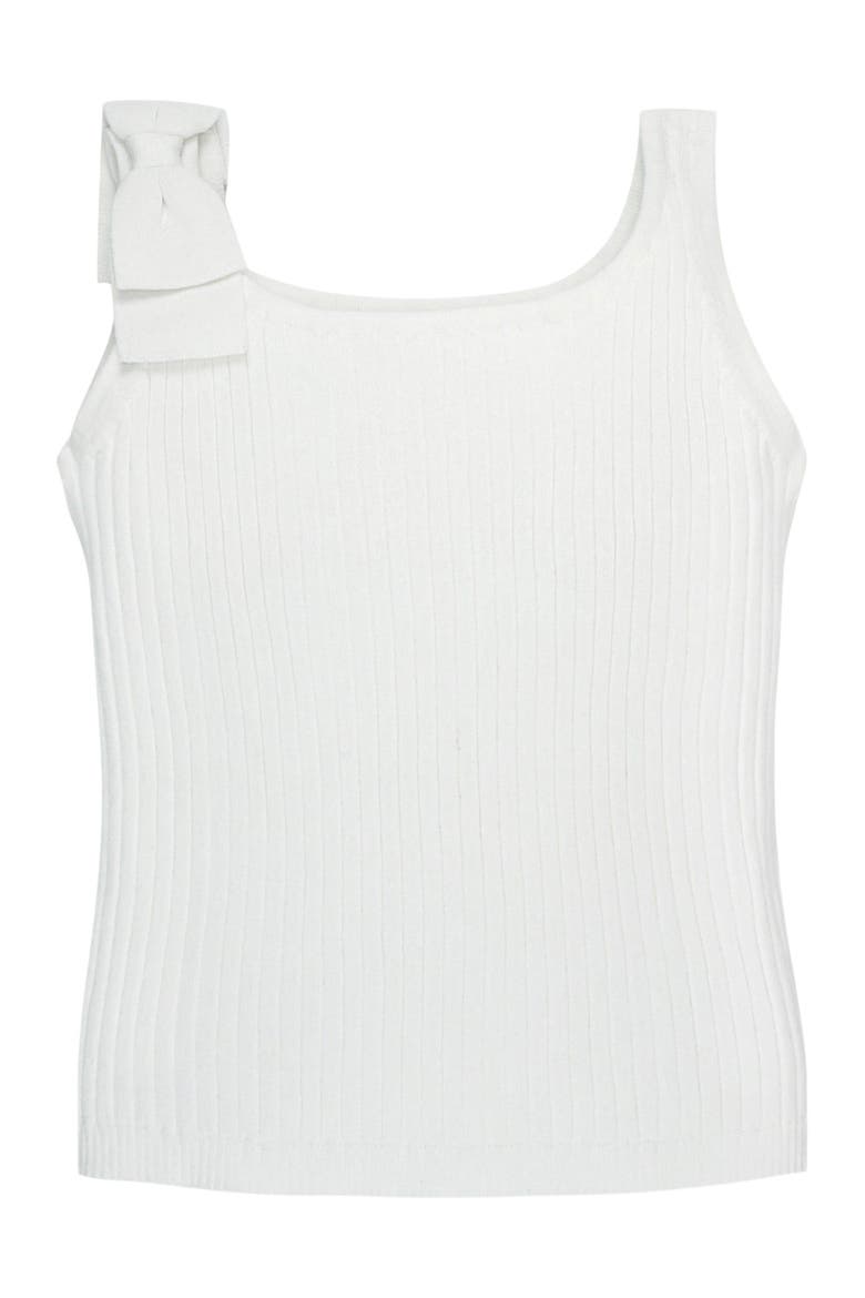 Girls' Bow Sweater Tank, Kids, Alternate, color, White