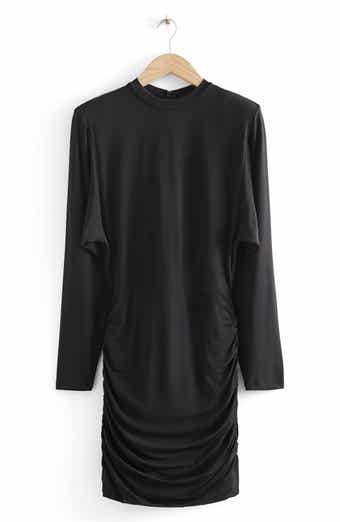 & Other Stories Ruched Long Sleeve Dress