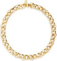 MELANIA CLARA Galaxy 18k Gold Plated Cubic Zirconia Necklace