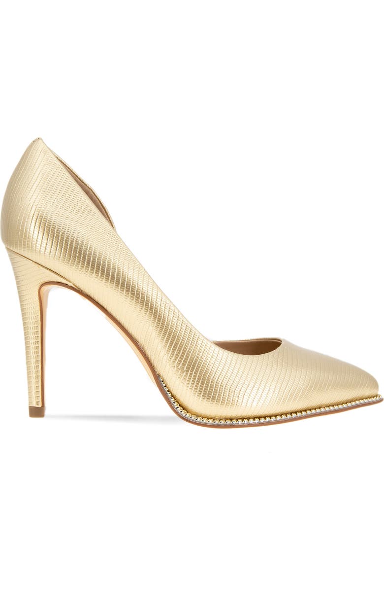 BCBGeneration Harnoy Half d'Orsay Pointed Toe Pump, Alternate, color, Platino