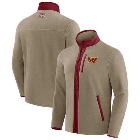 Men's NFL x Darius Rucker Collection by Fanatics  Tan Washington Commanders Heavyweight Polar Fleece Full-Zip Jacket