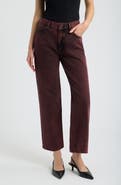 FRAME The Hang High Waist Straight Leg Jeans