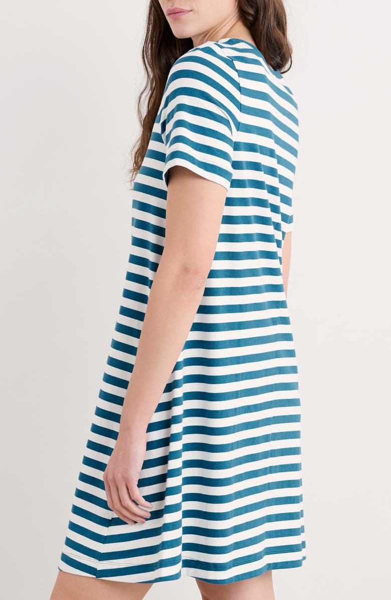 Seasalt Cornwall Madron Stripe T-Shirt Dress, Alternate, color, 