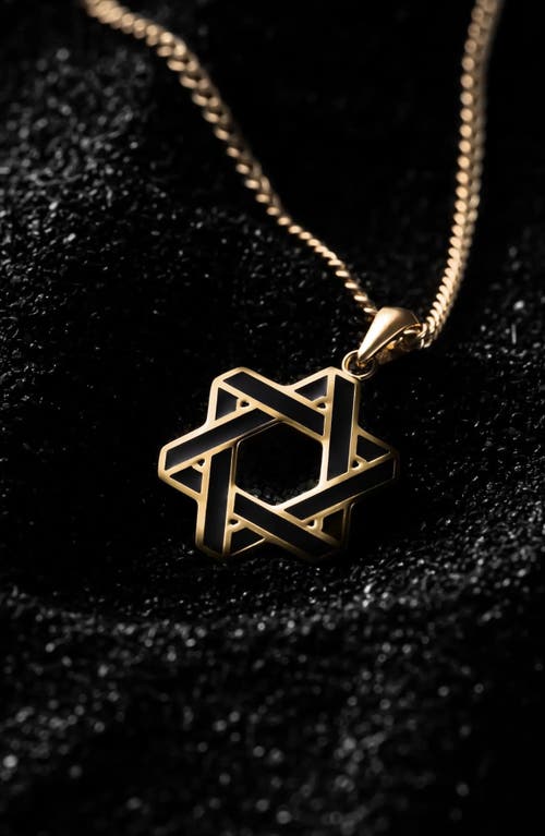 Vincero Star Of David Pendant Necklace In Gold