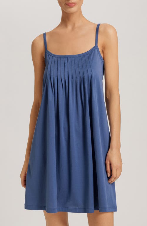 Hanro Juliet Babydoll Chemise In Blue