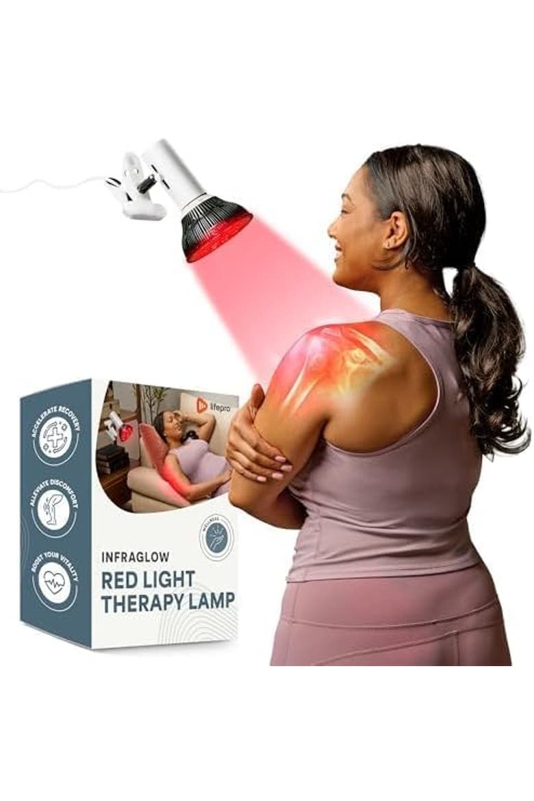 InfraGlow Near Infrared & Red Light Therapy Lamp Near Infrared Bulb, Alternate, color, White